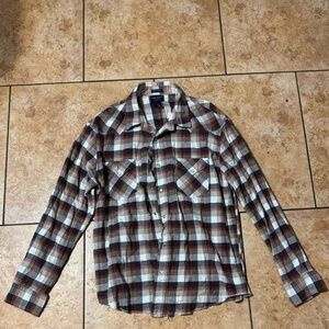 Men’s Plaid Button-Up Shirt